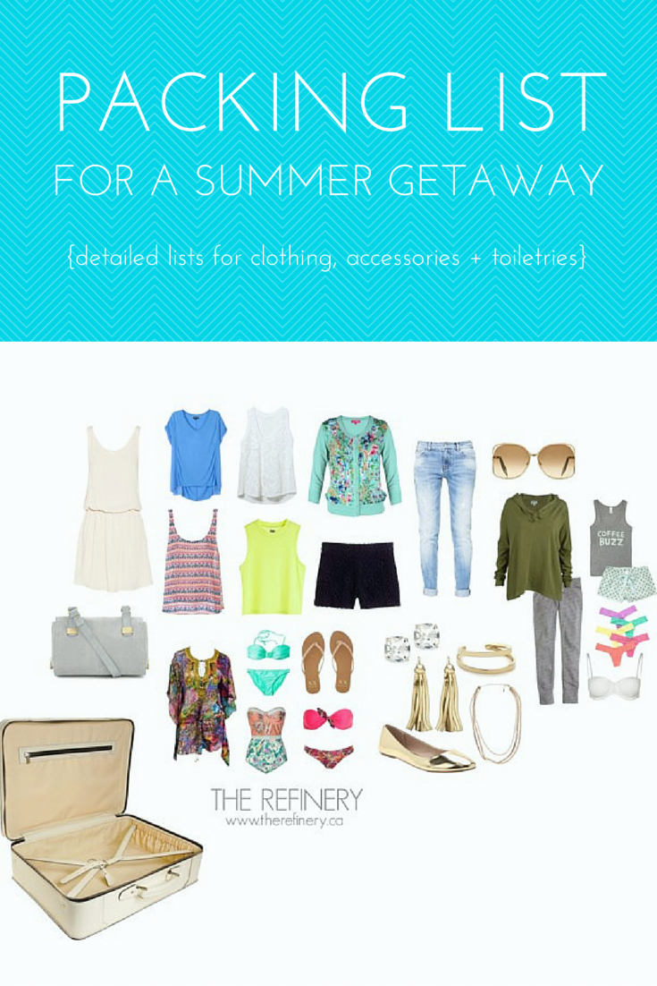 Summer vacation packing list | THE REFINERY